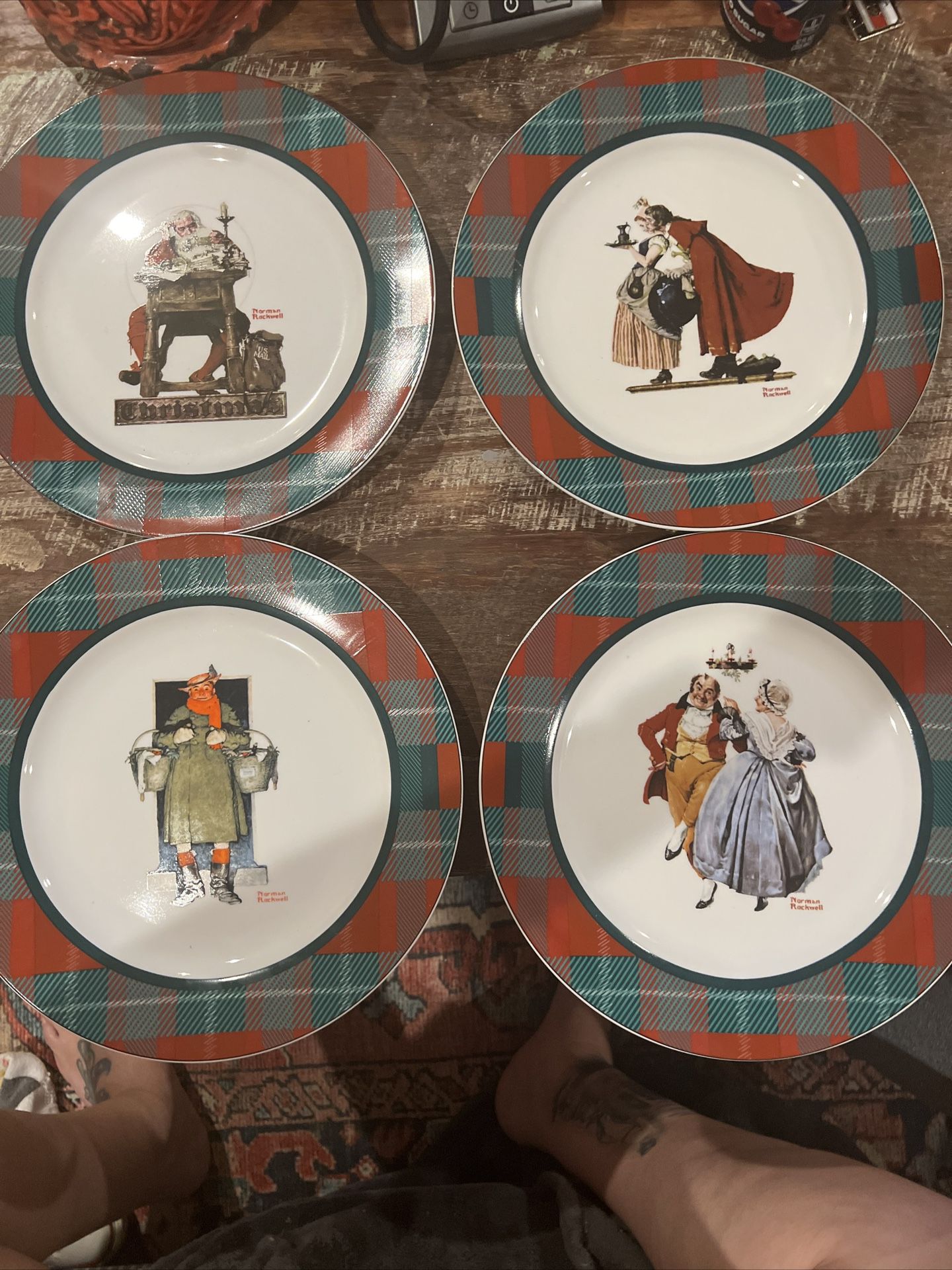 Norman Rockwell Christmas Plates