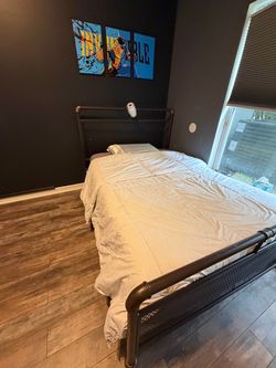 Industrial Metal Bed Frame