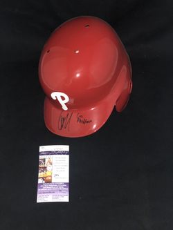 J.P. Crawford signed full size helmet