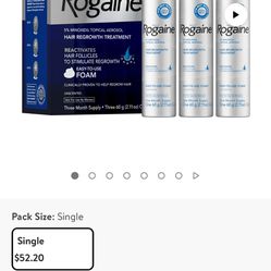 Men's Rogaine 5% Minoxidil Foam Treatment, 3-Month Supply