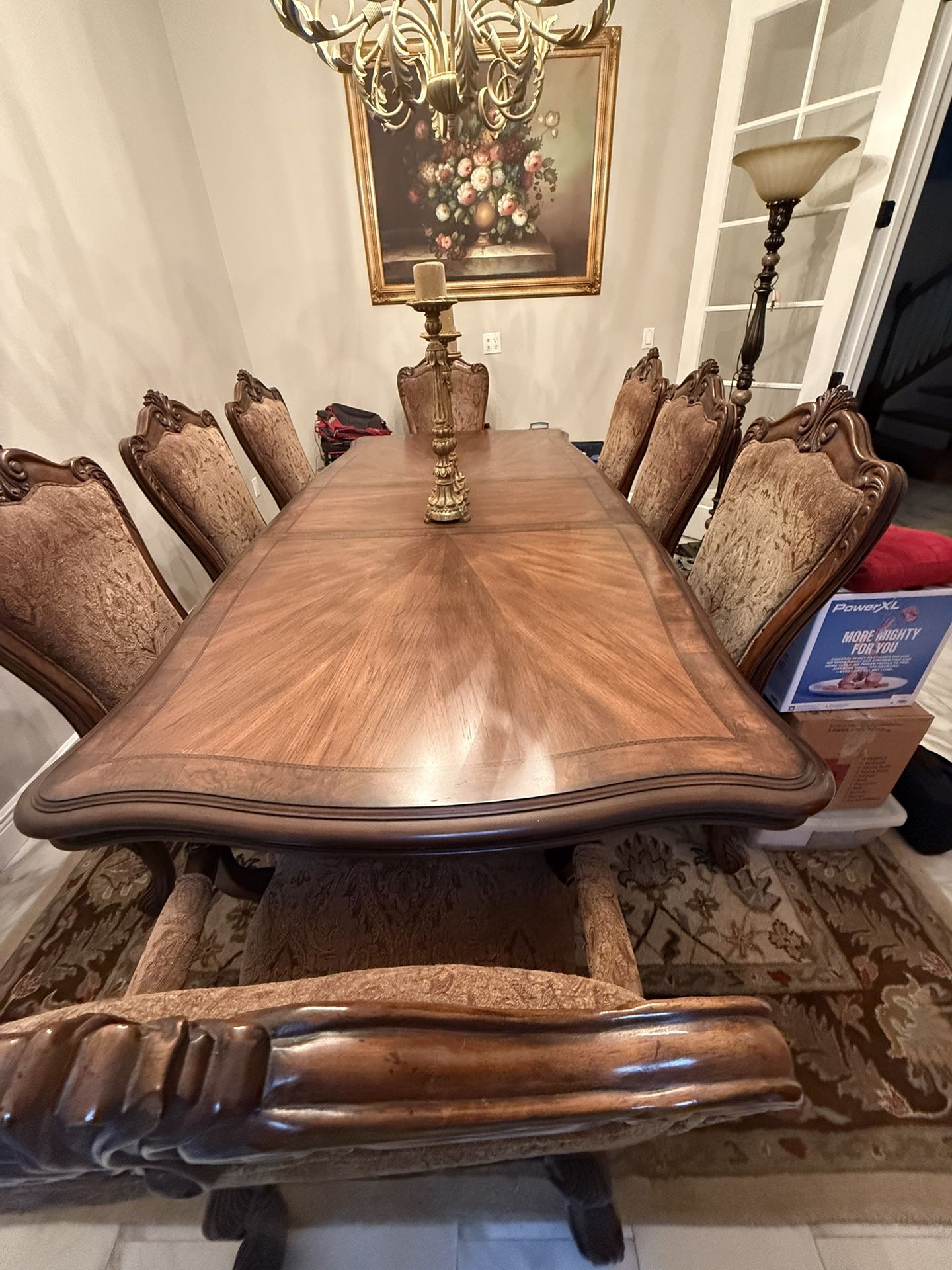 Havertys Furniture Elegant Dining Table Set eight Chairs Havertys Furniture