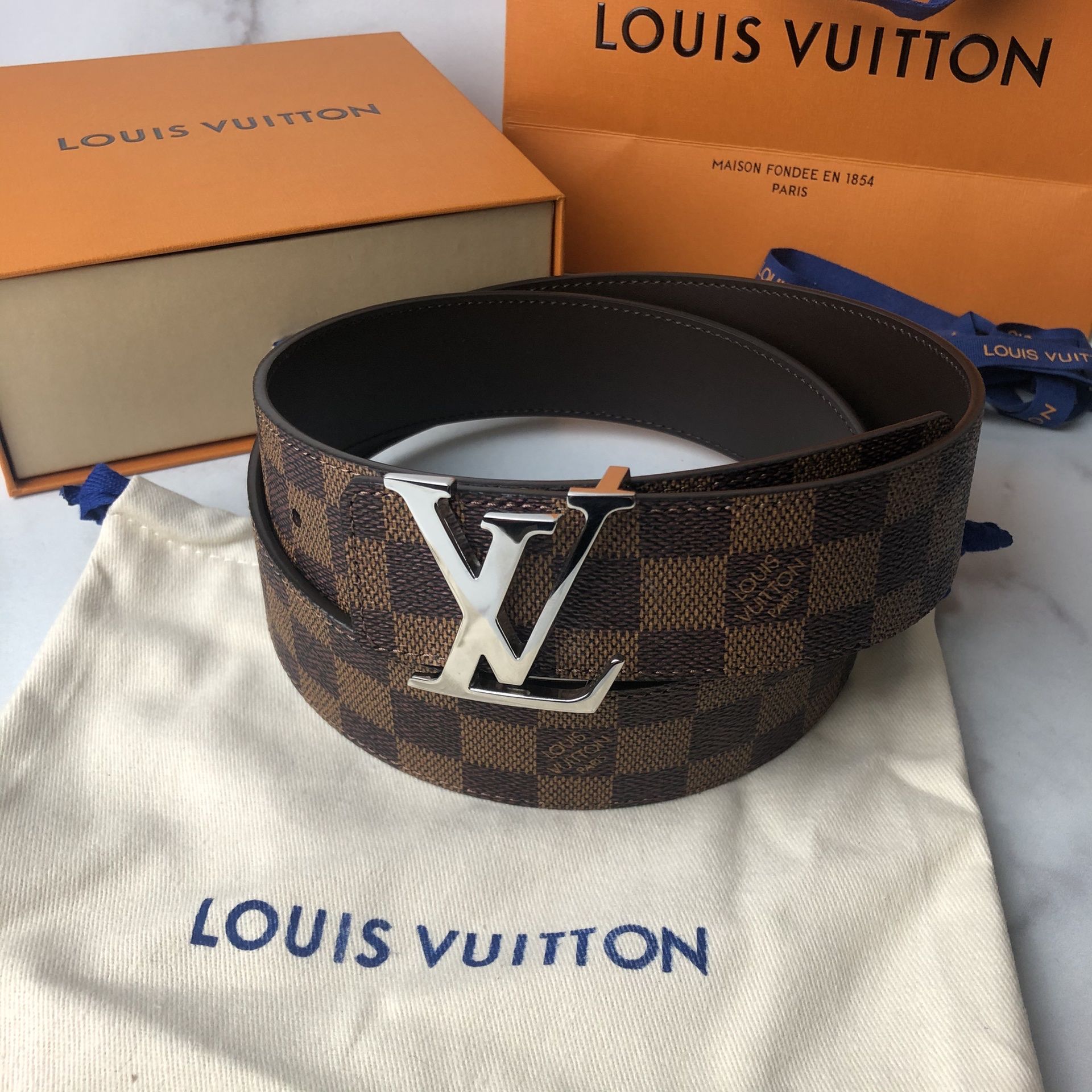 Louis Vuitton Damier Ebene Reversible Belt