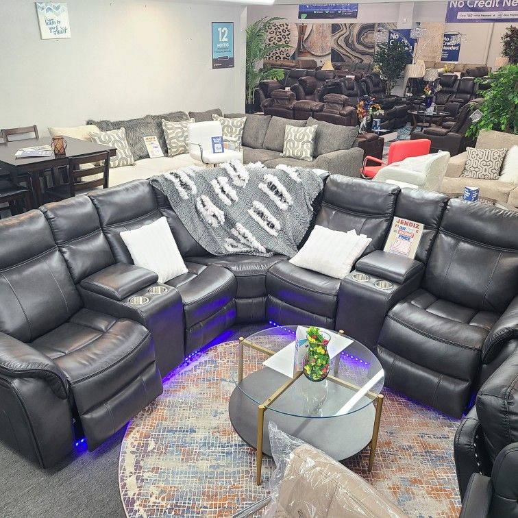 New Sectional Sofa Set Bluettoth Speaker Only $32 Down Take It Home