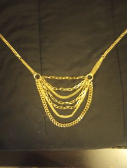 Gold Tone Layered Necklace