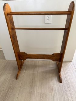 Antique blanket rack