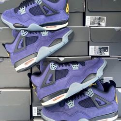 Jordan 4 Retro “Lakers Imperial Purple” Sizes 8 - 13 Men’s and 5Y - 7Y Kid’s IN HAND BRAND NEW