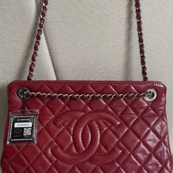 Chanel Red Caviar Bag