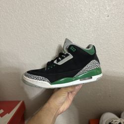 Jordan Green 3s size 9 USED But Clean