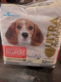 Paw Inspired Disposable Dog Diapers Medium 32ct