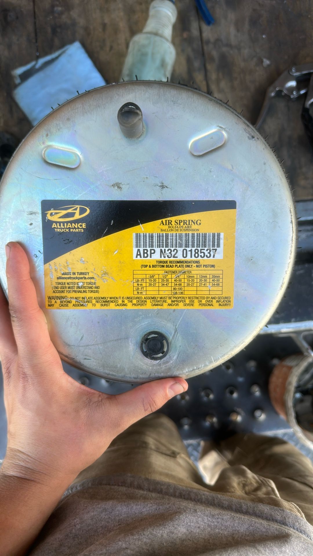 Semi Airbag (Alliance ABP N32 018537)