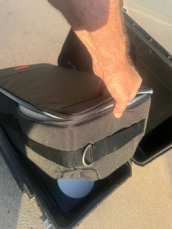 Rolling Waterproof camera case by SKB  Padded Camera bag / inside by think tank  case professional