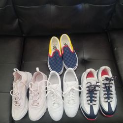 Nike React Nike Cortez And Vans All (Sizes 6y And One 6.5y) Excellent Condition