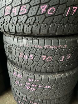 Set of used nitto tera grapplers 245-70-17