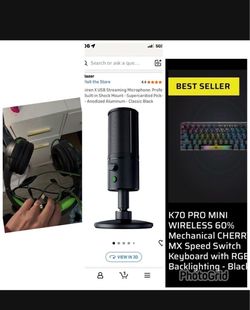 Razer Gaming Headset bundle microphone keyboard