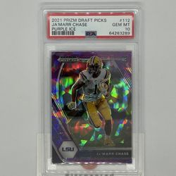 2021 Ja’Marr Chase Purple Ice Pop 1 PSA 10 /149