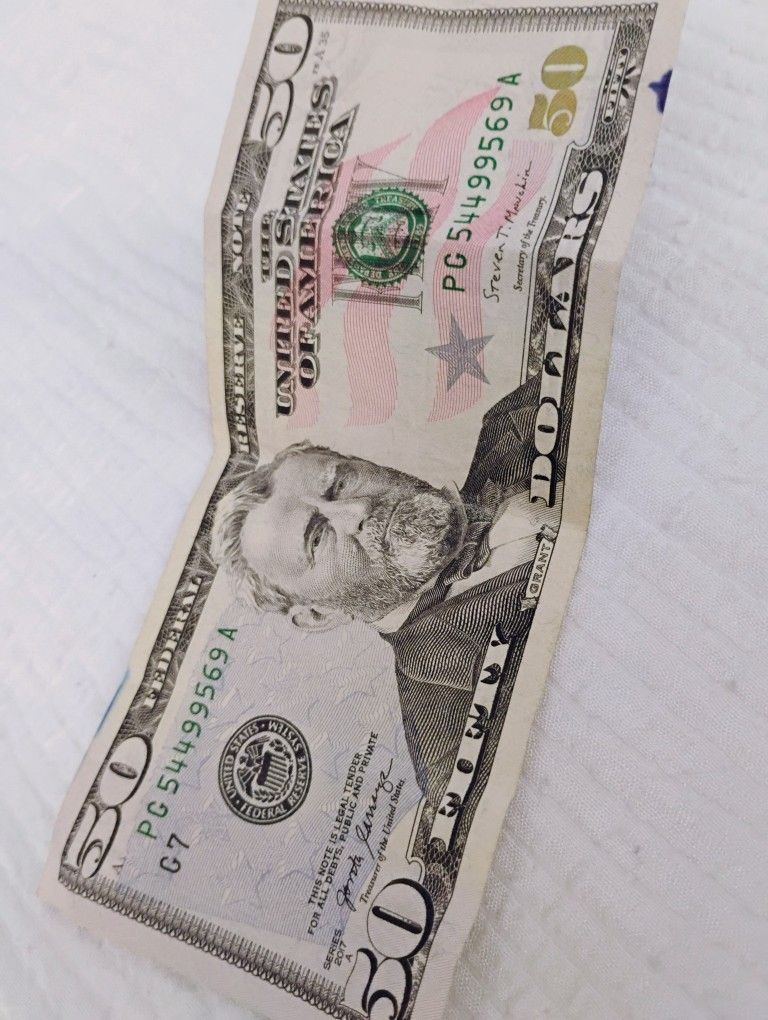 $50.00 Dollar Star Note