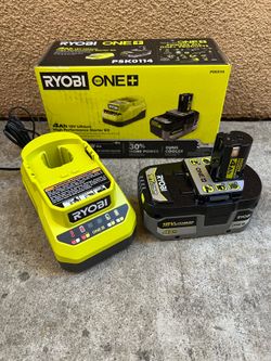 RYOBI ONE+ 18V HIGH PERFORMANCE Starter Kit with 4.0 Ah Battery and Charger