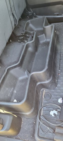 Weathertech under seat storage