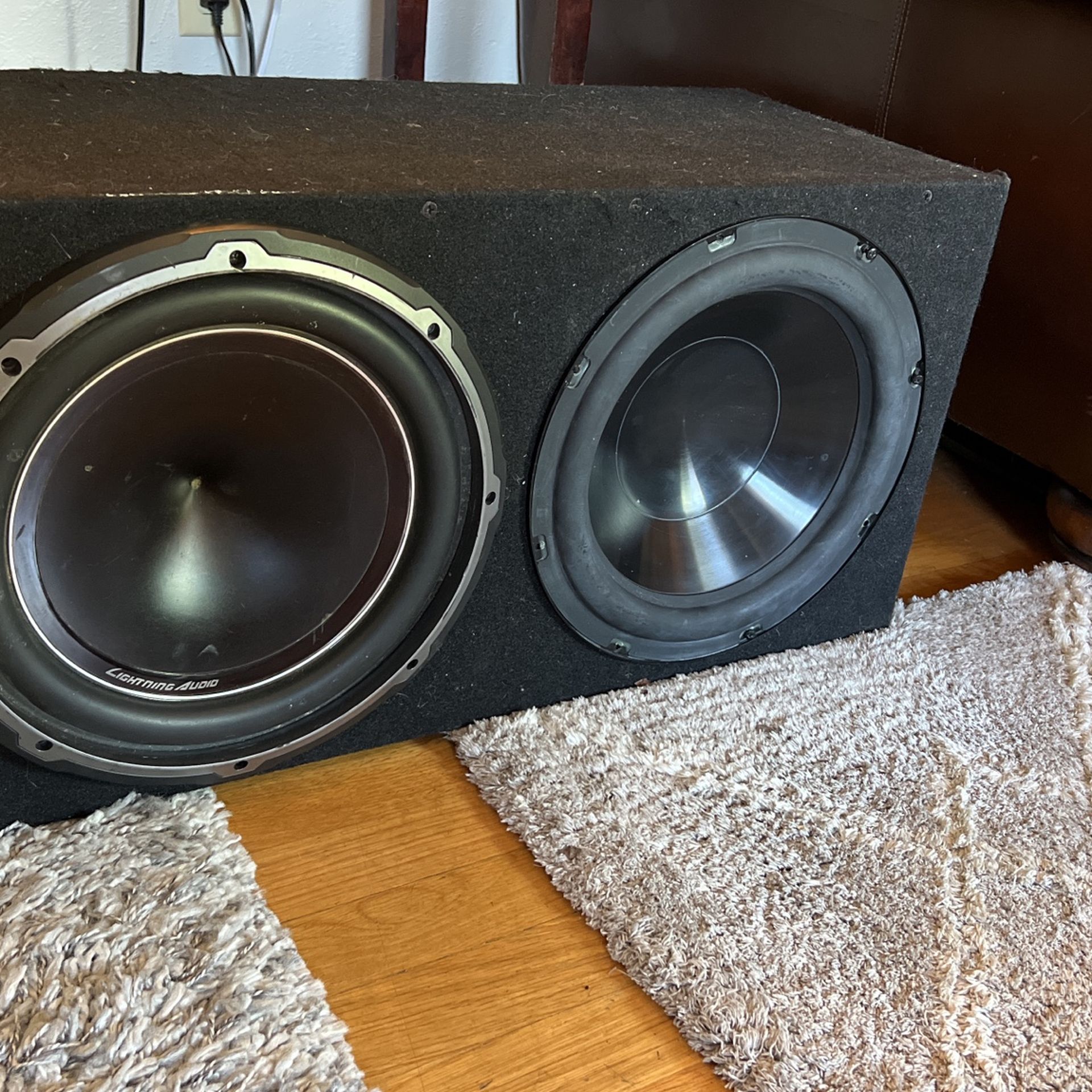 12” Subwoofers And Ported Box! Polk And Lighting Audio