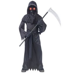 Kid's Grim Reaper Costume Size Large 8-10