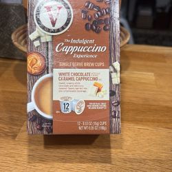 Victor’s coffee, white chocolate caramel cappuccino