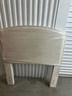 Suede Cream Headboard