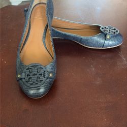 Tory Burch Blue Flats