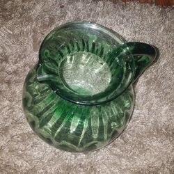 Beautiful vintage green drinking picture