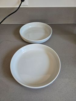 Project 62 White Stoneware Pasta Bowls (Set of 2) – Excellent Condition