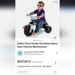 Fisher price - harley davidson trike