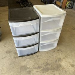 3 Drawer Plastic Storage Containers