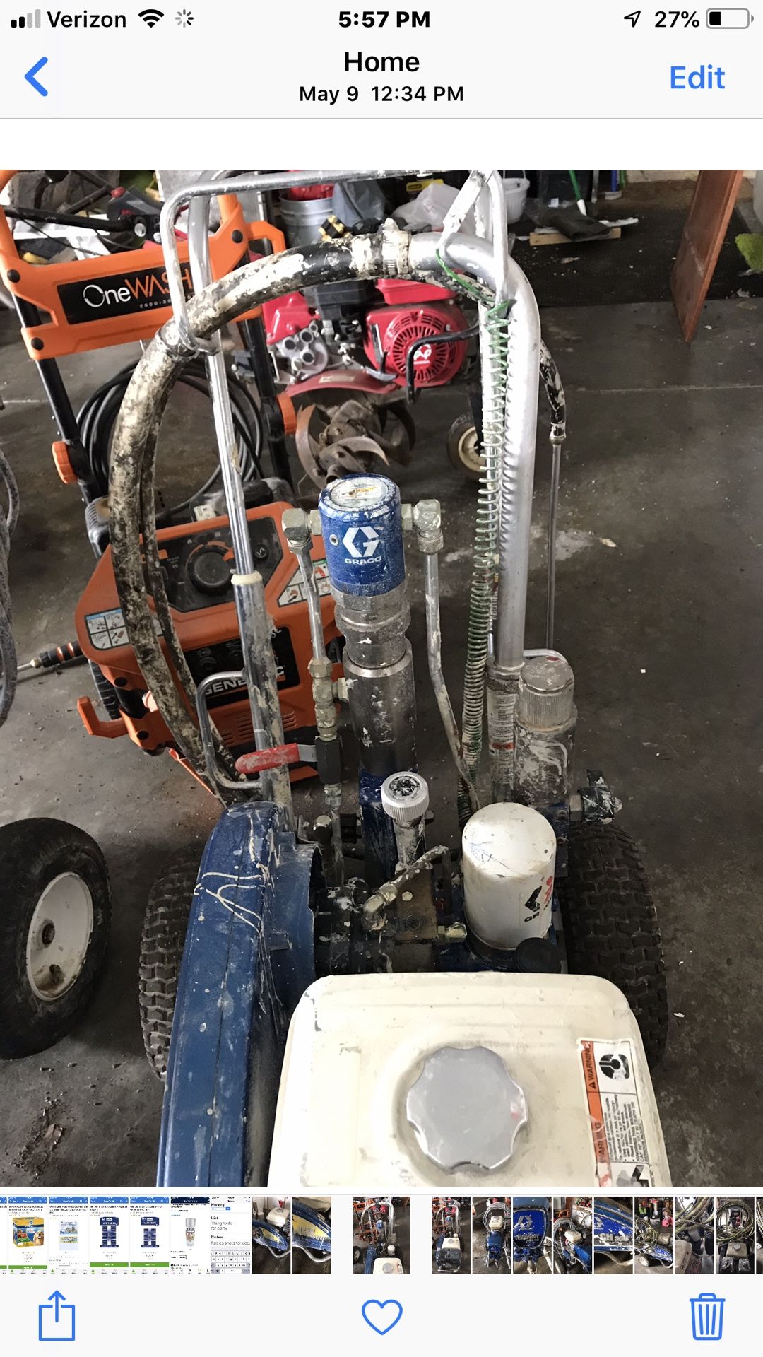 Graco Gh 300 Gas Hydraulic Airless Sprayer Procontractor Series (24w936