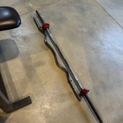 olympic bar and curl bar