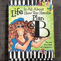 “Life Is All About How You Handle Plan B” Pocket Notepad