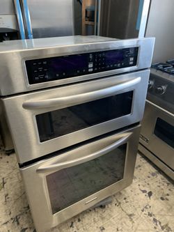 Kitchen aid microwave / oven combo in stainless steel