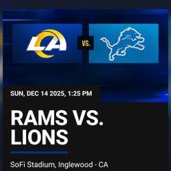 Rams Vs. Lions