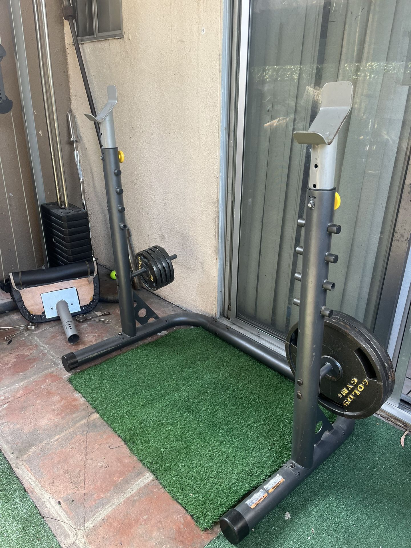Adjustable Gold’s Gym Bench Rack *DOES NOT COME WITH WEIGHT PLATES*