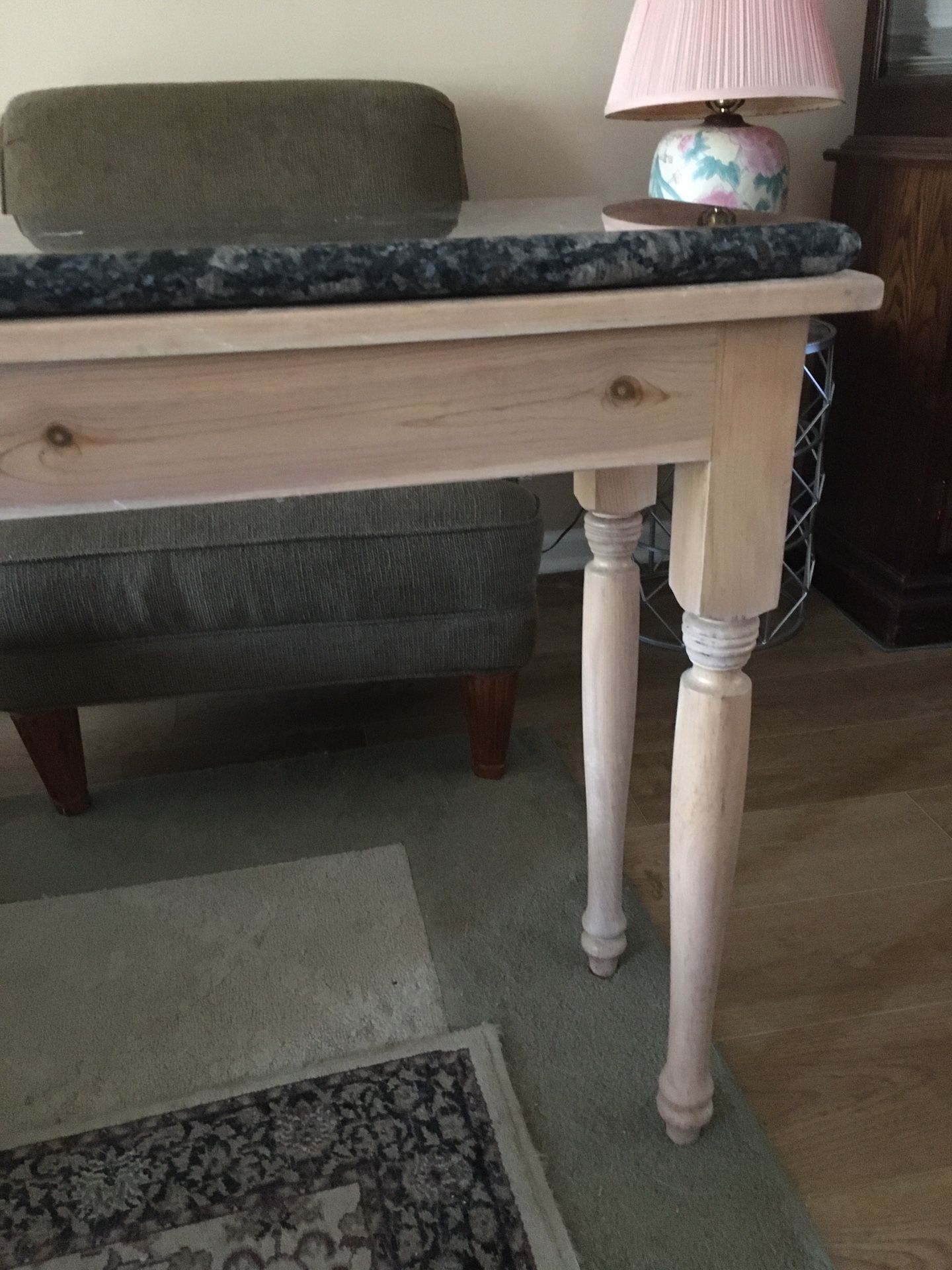 Kitchen Work Table With Beautiful Granite Top