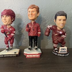 ARIZONA / PHOENIX COYOTES BOBBLEHEADS. WAYNE GRETZKY. OLIVER EKMAN LARSON.