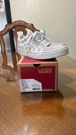 Old Skool Checkerboard Stars Grey