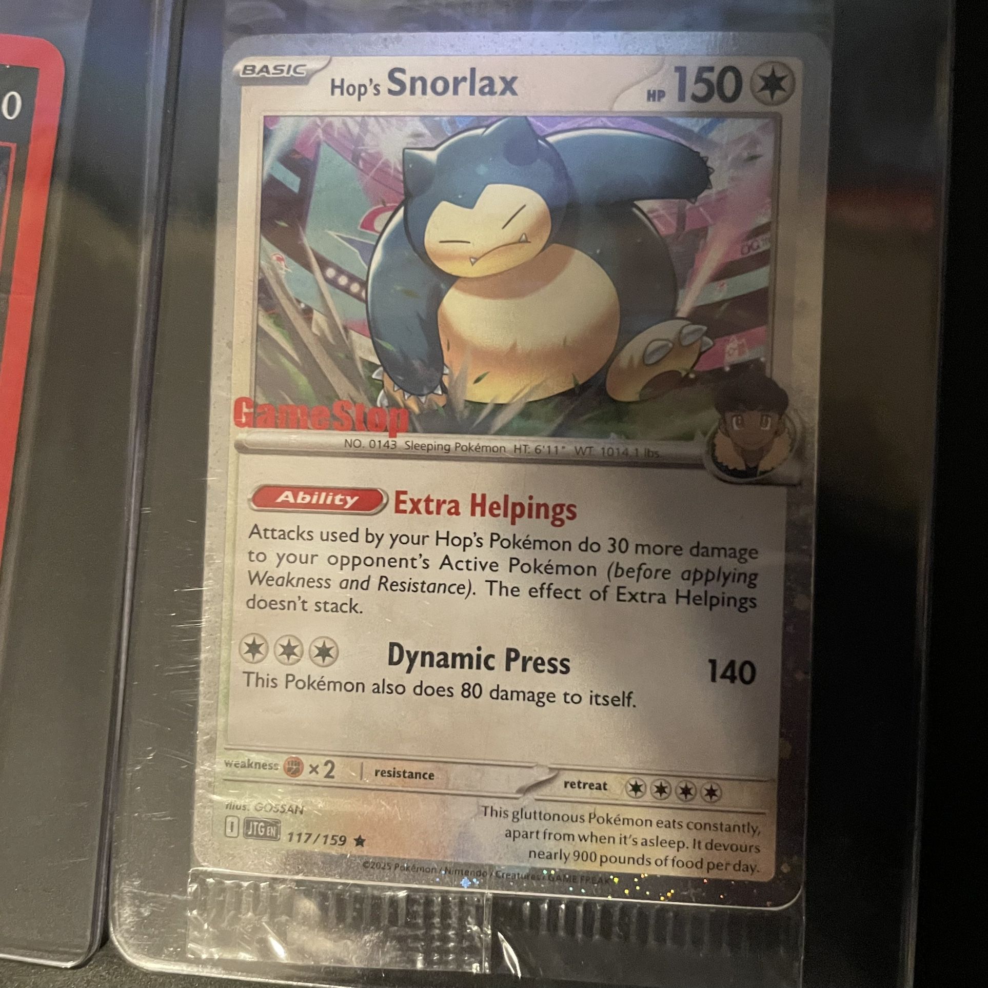 GameStop Hops Snorlax Promo Card And Chibi Mothman