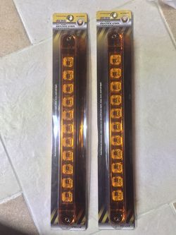 (Set of 2) 17” LED AMBER Identification Light Bar