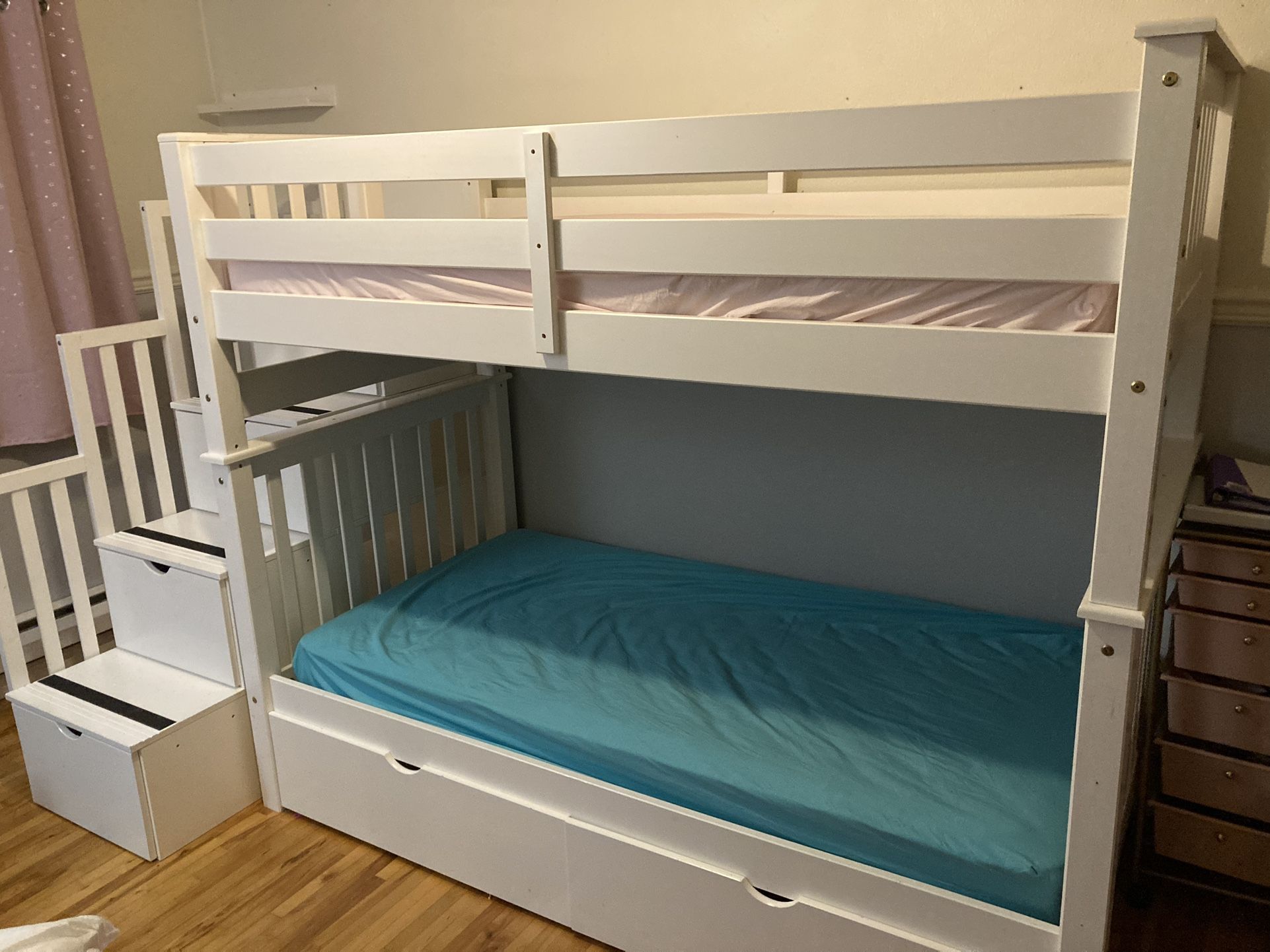 Twin Bunk Bed With Storage 