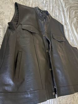 Leather vest
