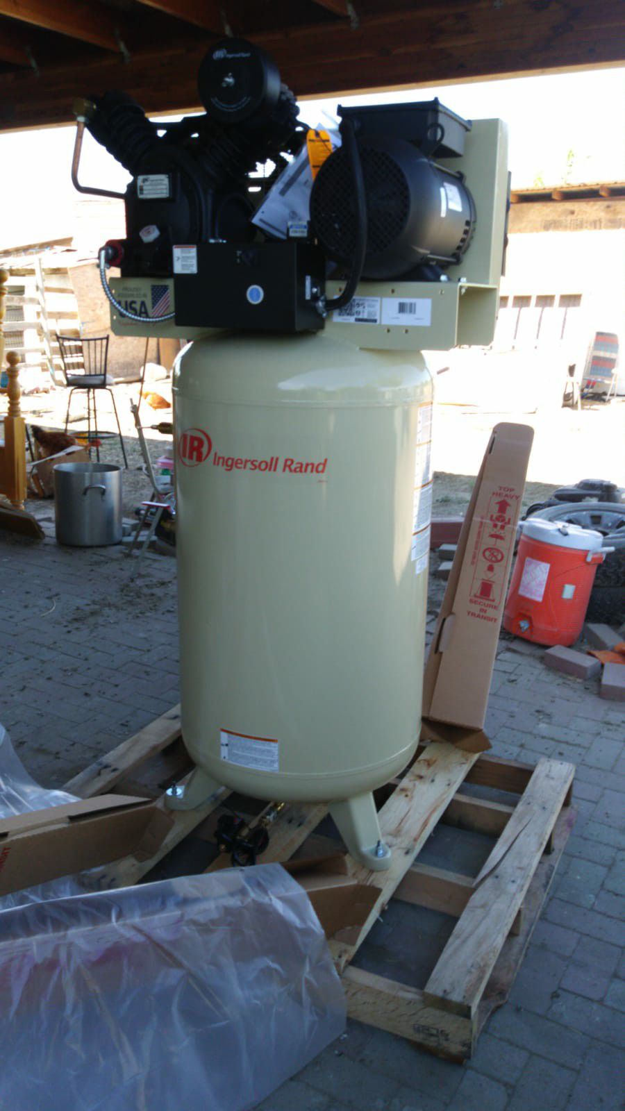 New Ingersoll Rand 80 gal compressor