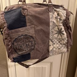 Myra Bag Retro Print Travel Weekender Bag for Women S-1200