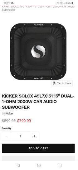 KICKER SOLOBARIC L7 15 INCH WITH BOX