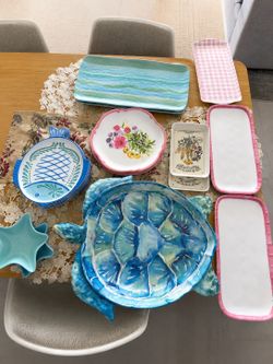 Coastal plastic Serving Set (Retail Value $250+), Pickup June 10