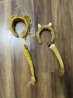 Soul Young Wolf leopard Lion Cat Ears and Tail Set Halloween Paw Gloves Costume Party Cosplay Animal accessories