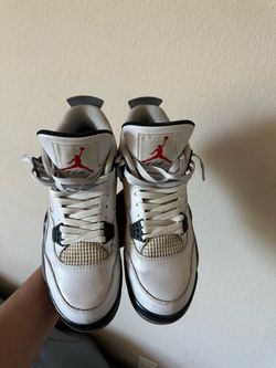 Air Jordan 4 White Cement Sneakers